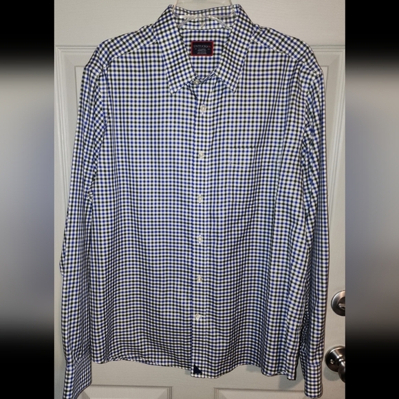 UNTUCKit Wrinkle Free Durif Shirt Button-up Plaid Cotton Longsleeve Men's XL - Picture 6 of 11